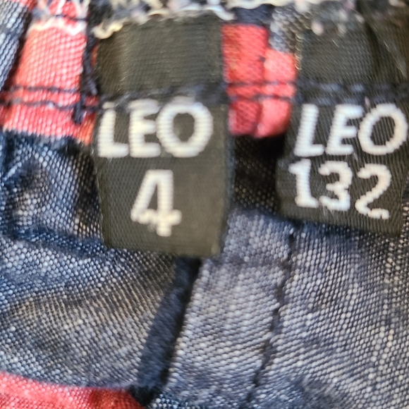 Navy, red and white plaid shorts - Picture 3 of 3